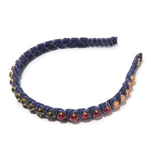 Lele Sadoughi ombré cosmos rhinestone strand headband